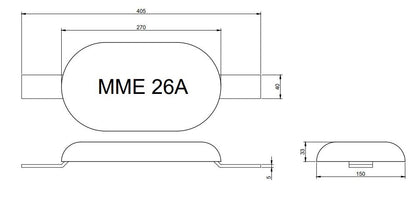 MME huid/roeranode aluminium MME26A (1740)
