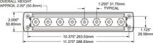 Blue Sea Systems stroomrail 8x 3/8-16 stiftklemmen (2107-BSS)