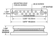 Blue Sea Systems busbar 10 gang common bus met deksel (2300-BSS)