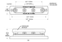 Blue Sea Systems busbar 4x1/4in-20 stud common bus (2303-BSS)