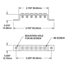 Blue Sea Systems busbar 6pos grounding (2306-BSS)
