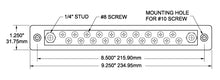 Blue Sea Systems busbar 20 gang common bus met deksel (2312-BSS)
