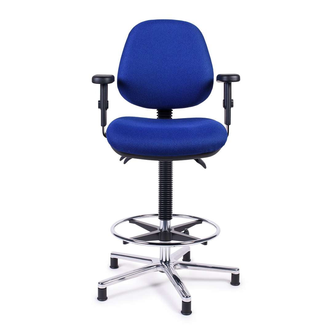 Hollex stuurstoel Delta II stof blauw (250214)