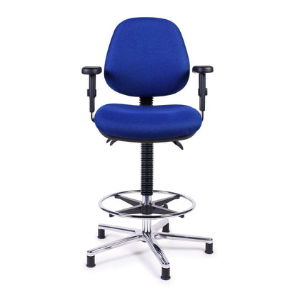 Hollex stuurstoel Delta II stof blauw (250214)