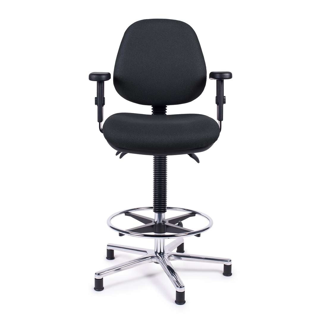 Hollex stuurstoel Delta II stof zwart (250215)