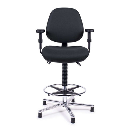 Hollex stuurstoel Delta II stof zwart (250215)
