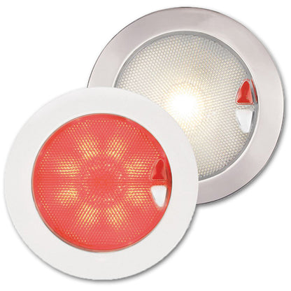 Hella EuroLED 150 warm wit/rood gepolijst rvs 9-33V (2JA980 630-111)