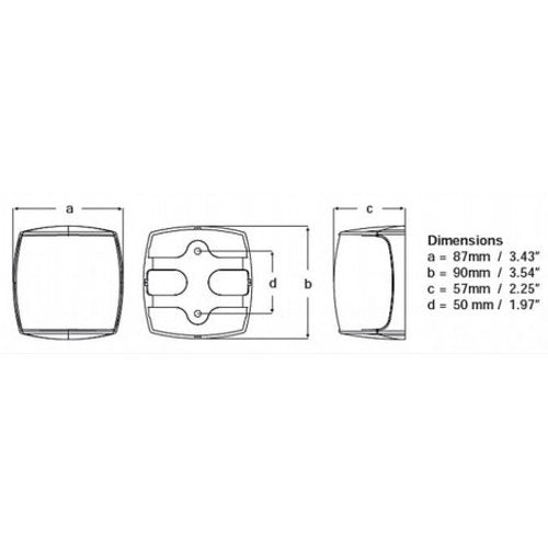 Hella NaviLED Pro HD heklicht zwart 2NM (2LT959 909-601)