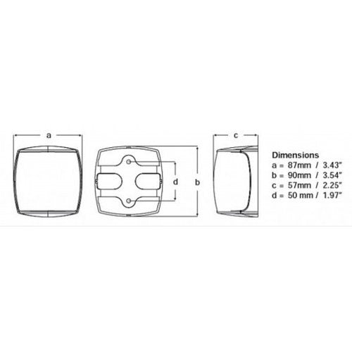 Hella NaviLED Pro HD toplicht zwart 3NM (2LT959 940-601)