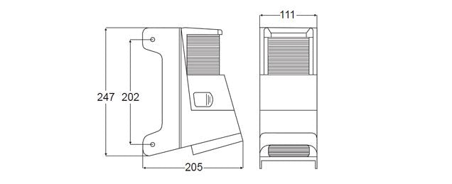 Hella stoom/deklicht 8504 zwart 12V (2LT998 504-001)