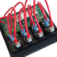 Blue Sea Systems paneel WD 12VDC met zekering 4 posities grijs (vervangt 4304B-BSS) (4304-BSS)