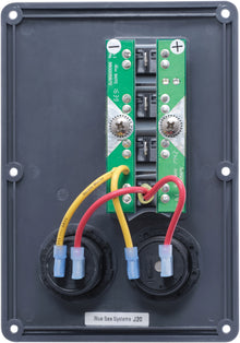 Blue Sea Systems paneel schakelaar H2O CB 4 posities stopcontact & USB grijs (vervangt 4321B-BSS) (4321-BSS)