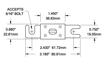 Blue Sea Systems zekering ANL 150A (5127-BSS)