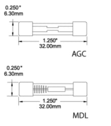 Blue Sea Systems zekering AGC 5A blister 5 stuks (5210-BSS)
