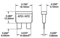 Blue Sea Systems zekering ATO/ATC 15A (5242-BSS)