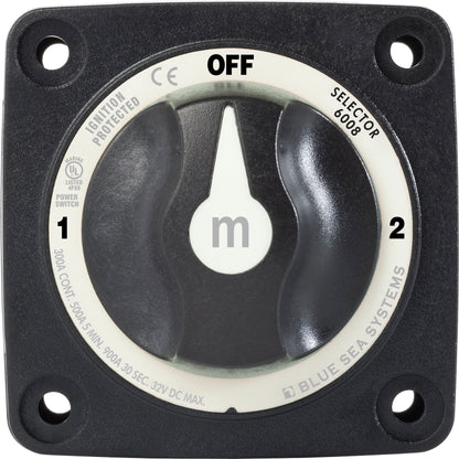 Blue Sea Systems Blue Sea Systems-accuschakelaar M-serie selector 3-standen (6008-BSS)