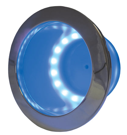 White Label Drinkbekerhouder rvs304 met blauw LED (81424SS-SCR-BL)