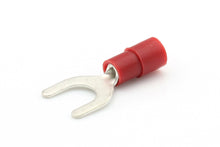 Ripca kabelschoen rood vork 6mm vinyl (10) (AMP646RED-BL)