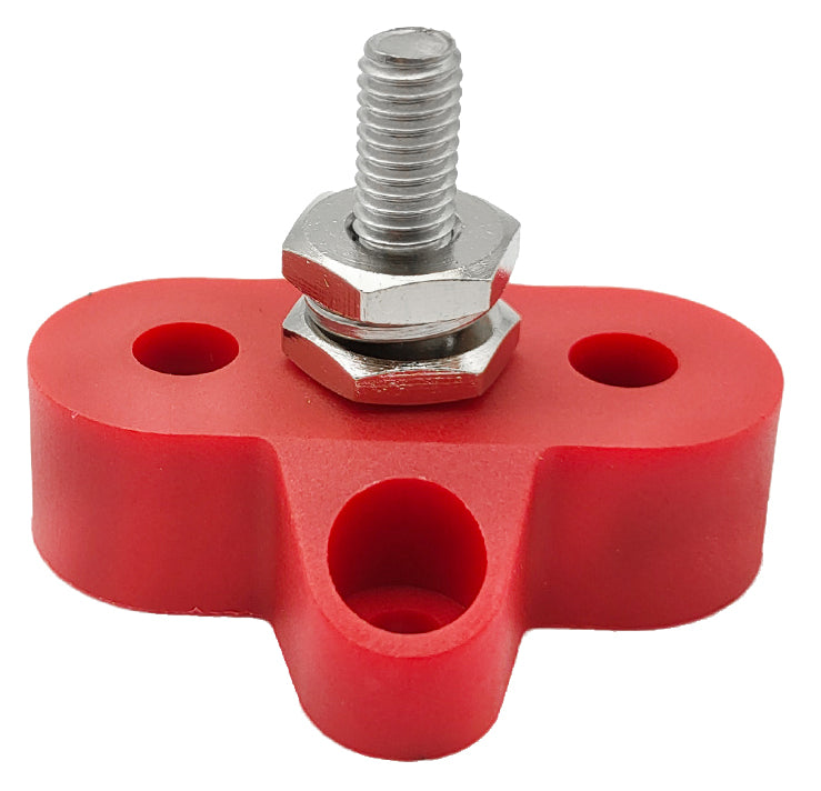 Hollex aansluitstud enkelvoudig M6 rood (HSE6R)
