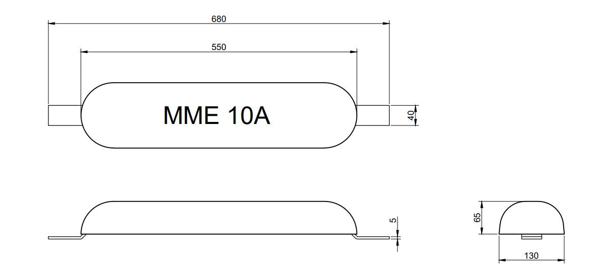 MME huid/roeranode aluminium MME10A (MME10A)