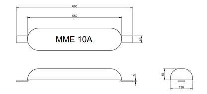 MME huid/roeranode aluminium MME10A (MME10A)