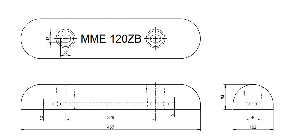 MME huid/roeranode zink MME120ZB (MME120ZB)