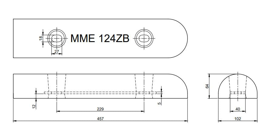MME huid/roeranode zink MME124ZB (MME124ZB)