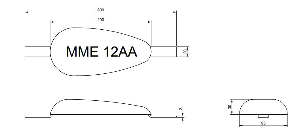 MME huid/roeranode aluminium MME12AA (MME12AA)