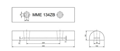 MME huid/roeranode zink MME134ZB (MME134ZB)