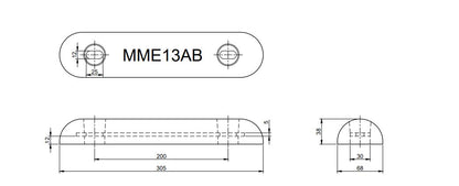 MME huid/roeranode aluminium MME13AB (MME13AB)