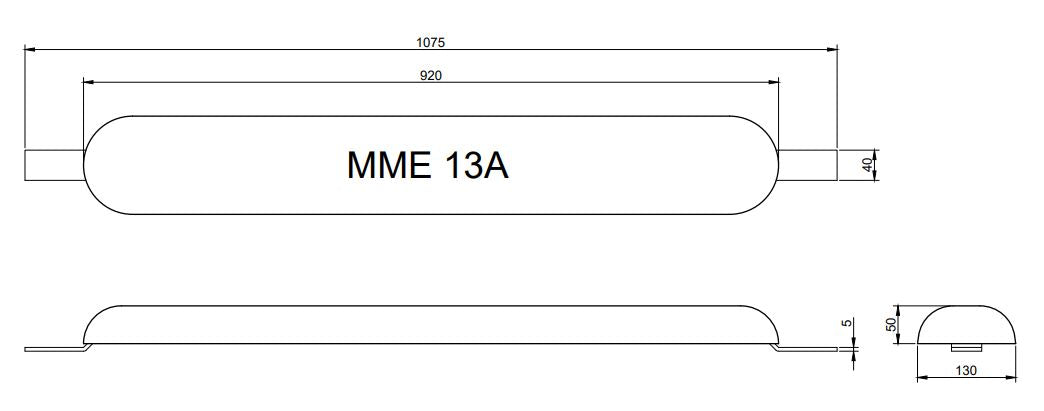 MME huid/roeranode aluminium MME13A (MME13A)